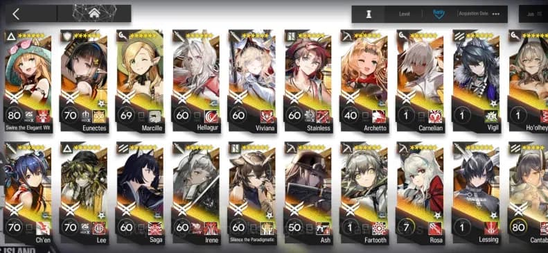 Arknights Accounts Lvl 120|340 OP 190 Skins|22 Limited Operator + 130 image 6