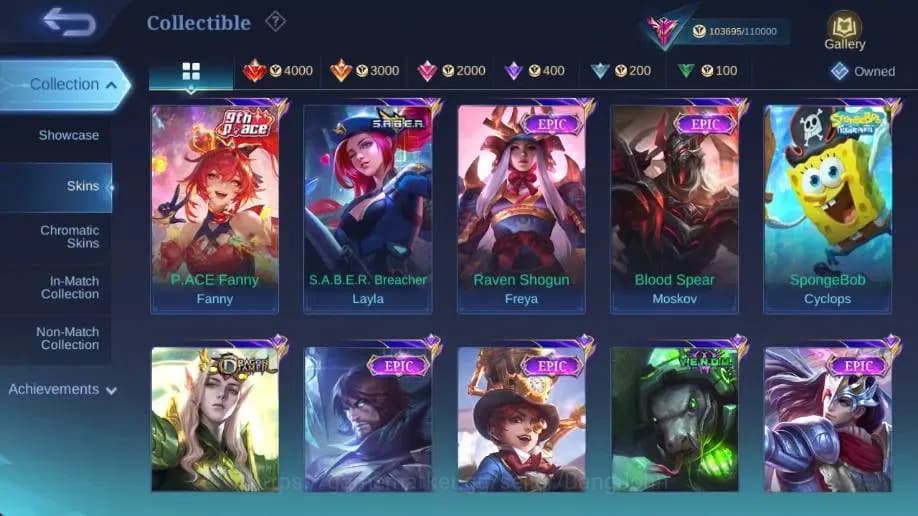 Mobile Legends: Bang Bang Accounts Global|Hero 129|Skin 307|Exalted|Legend Gusion|CC image 16