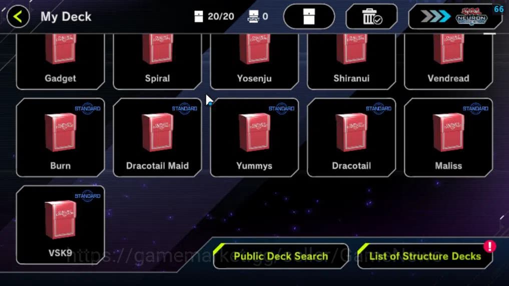 Yu-Gi-Oh! Master Duel Accounts Lv 18 | 20 Deck |VSK9,DragonMaid,Dracotail,Yummys, image 3