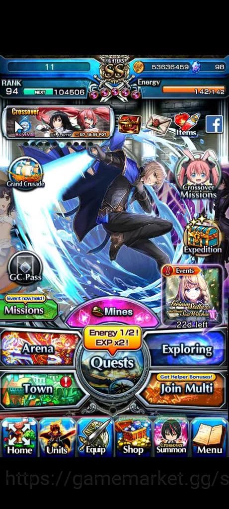 Grand Summoners Accounts Global|Rank 94|23 Ascend+5 TW|[Emiya,Frieren,Chloe image 1