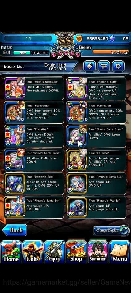 Grand Summoners Accounts Global|Rank 94|23 Ascend+5 TW|[Emiya,Frieren,Chloe image 12