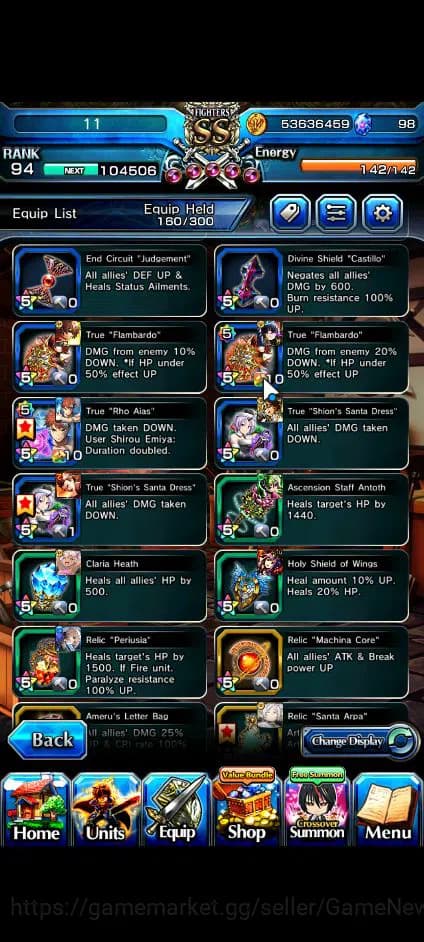 Grand Summoners Accounts Global|Rank 94|23 Ascend+5 TW|[Emiya,Frieren,Chloe image 3