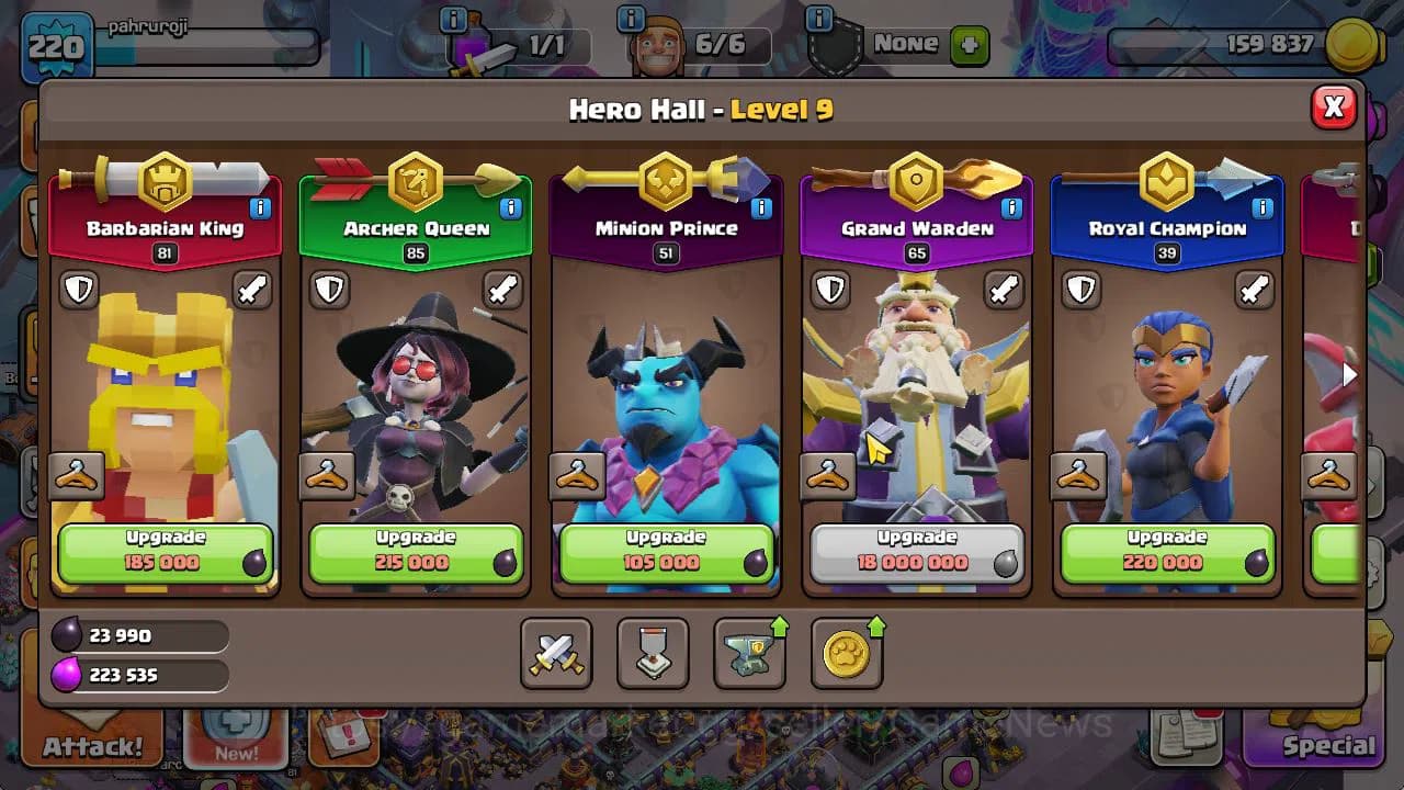Clash of Clans Accounts TH 15-BH 10|Limited Skin|LV 220|HH 9|BK 81,AQ 85,G image 9
