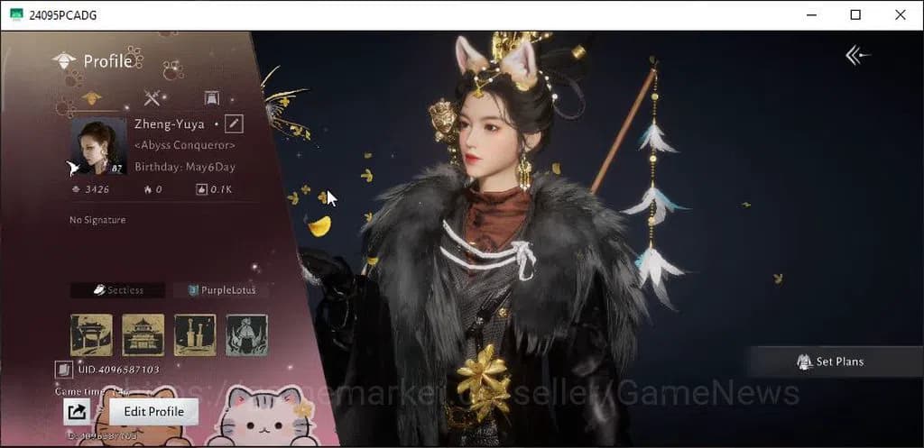 Where Winds Meet Accounts GLOBAL|Lv 87|GS 21K|5,1K Jade|Abyss Conqueror|Stra image 1