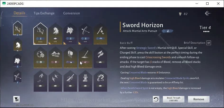 Where Winds Meet Accounts GLOBAL|Lv 87|GS 21K|5,1K Jade|Abyss Conqueror|Stra image 19