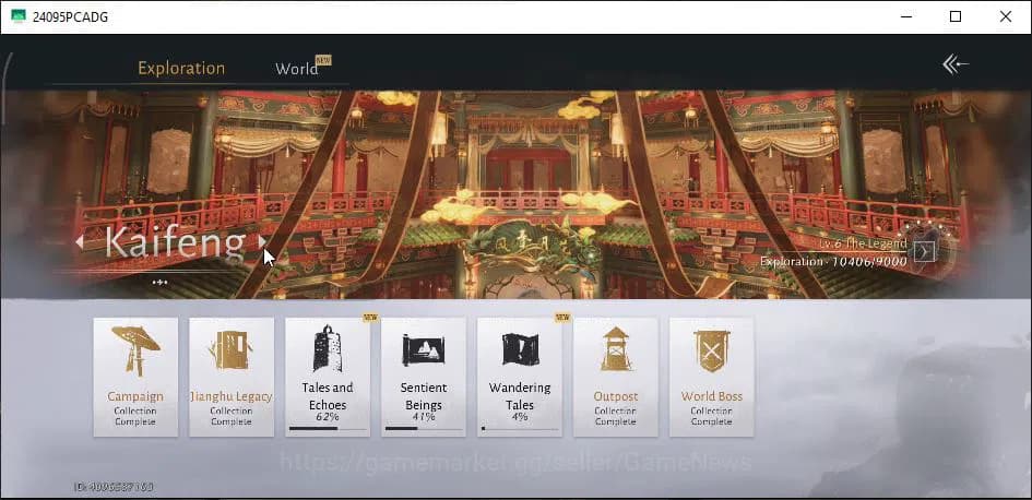 Where Winds Meet Accounts GLOBAL|Lv 87|GS 21K|5,1K Jade|Abyss Conqueror|Stra image 7