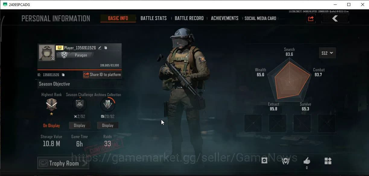 Arena Breakout Accounts MOBILE Lv30|SV 10,8M|CV 7,9M|GM AK12,Forest MP5,Ab image 10