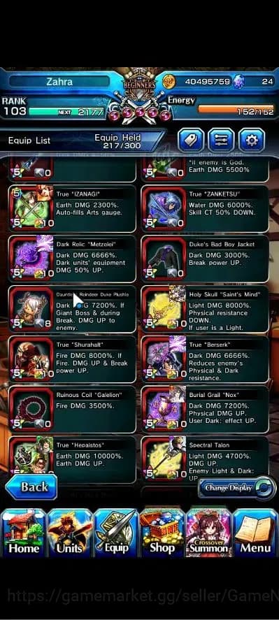 Grand Summoners Accounts Global|Rank 103|1 Sp Art|25 Ascend+11 TW|[Inumuta, image 14