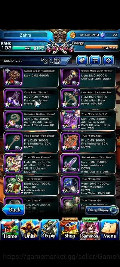 Grand Summoners Accounts Global|Rank 103|1 Sp Art|25 Ascend+11 TW|[Inumuta, image 18