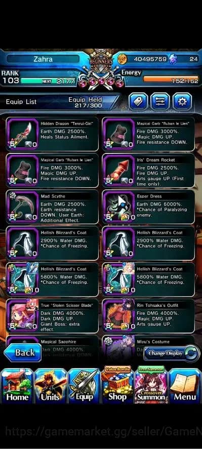 Grand Summoners Accounts Global|Rank 103|1 Sp Art|25 Ascend+11 TW|[Inumuta, image 19