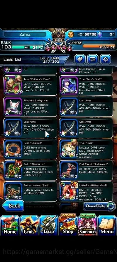 Grand Summoners Accounts Global|Rank 103|1 Sp Art|25 Ascend+11 TW|[Inumuta, image 20