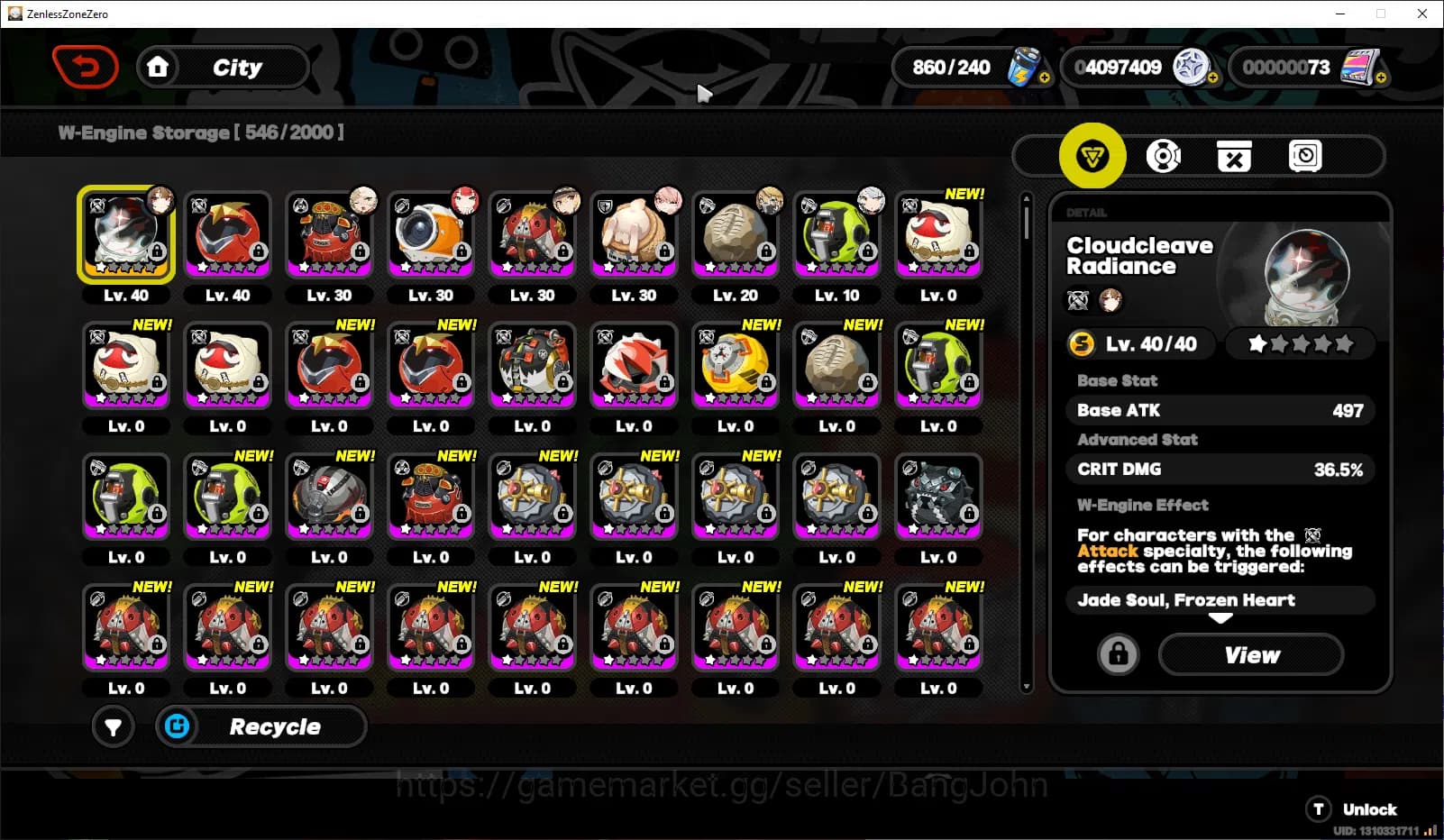 Zenless Zone Zero Accounts ASIA | Lvl 41 | Ye shunguang sign, Yuzuha, Zhao RA image 5