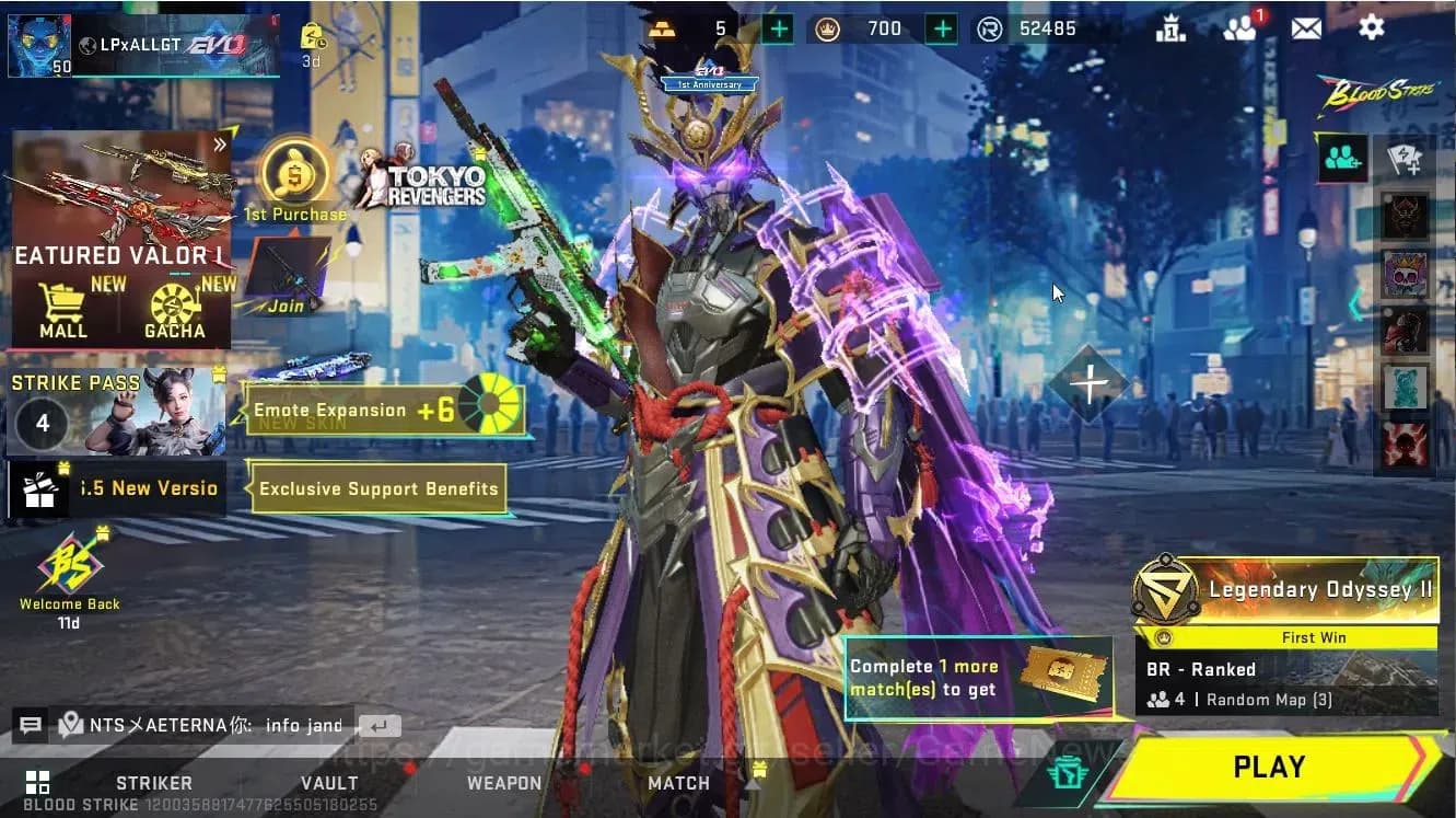 Blood Strike Accounts ASIA|ETERNAL(ZERO-Oda),4ULTRA[Kainda,Katya,Melee B image 1