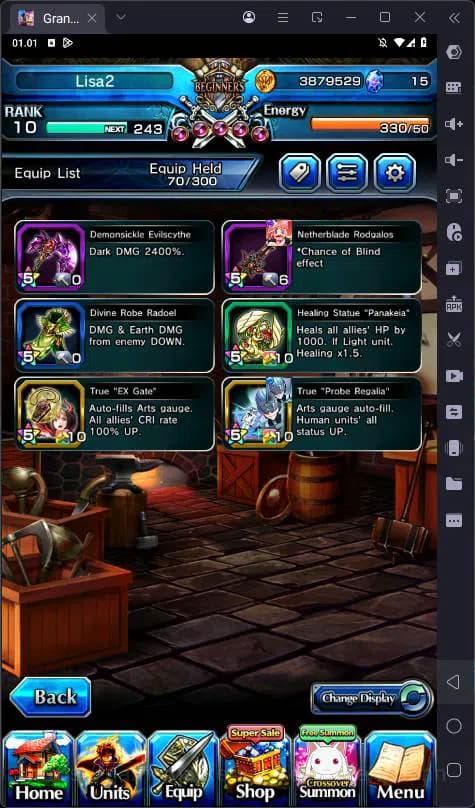 Grand Summoners Accounts Global | Ascend 5| Inumata TW, Chloe, Fen, Summer image 3