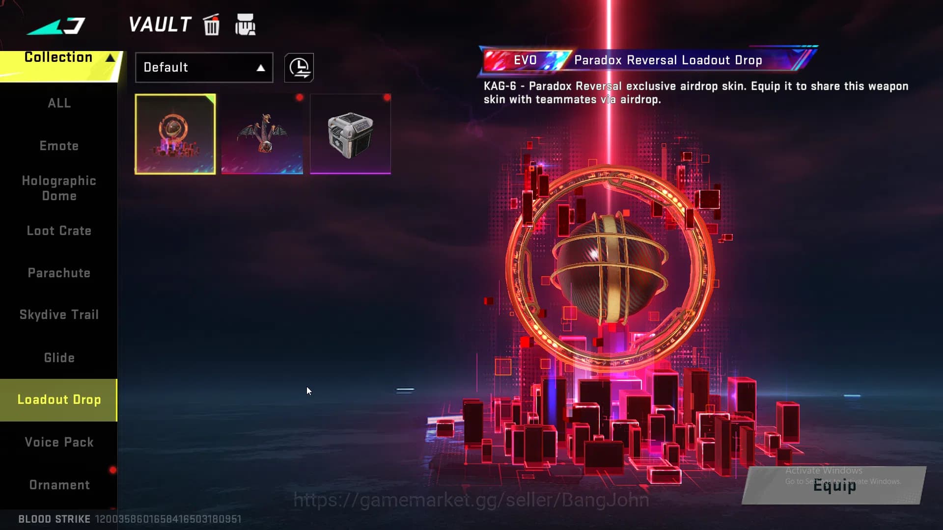 Blood Strike Accounts ASIA | 4 Evo Weapons | 8 Collab Skins | 25 Eternal image 14