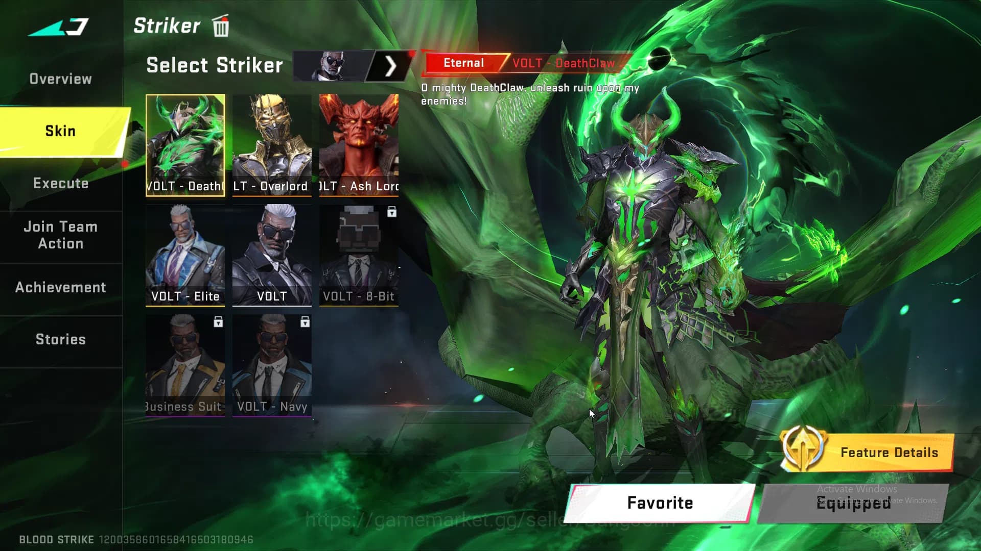 Blood Strike Accounts ASIA | 4 Evo Weapons | 8 Collab Skins | 25 Eternal image 18