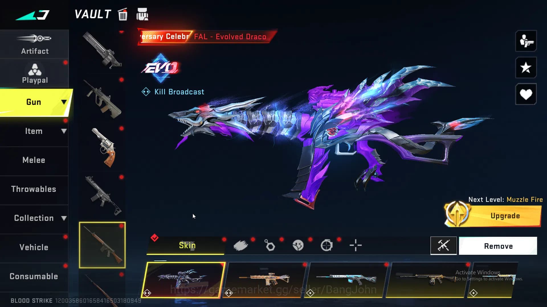 Blood Strike Accounts ASIA | 4 Evo Weapons | 8 Collab Skins | 25 Eternal image 2