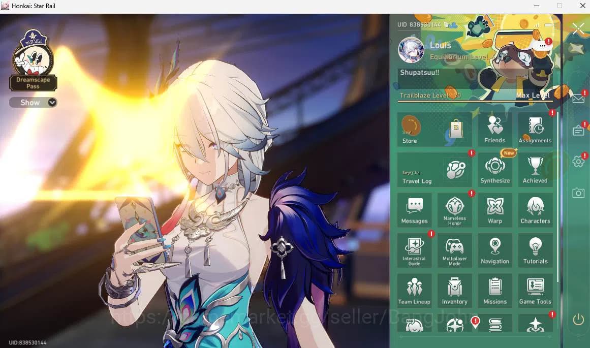 Honkai Star Rail Accounts ASIA|TL 70|Archer Prem Team|17 limit|LC Sign(Arche image 1