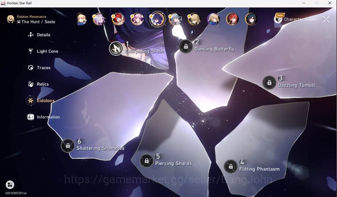 Honkai Star Rail Accounts ASIA|TL 70|Archer Prem Team|17 limit|LC Sign(Arche image 10