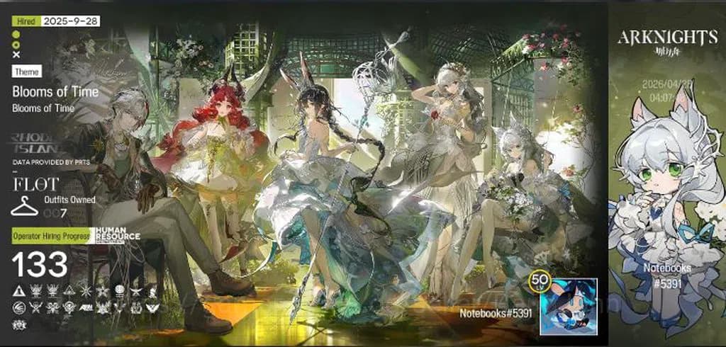 Arknights Accounts Lv 50|133 Operators+7 Outfits|2 Limited|[Exusiai t image 1