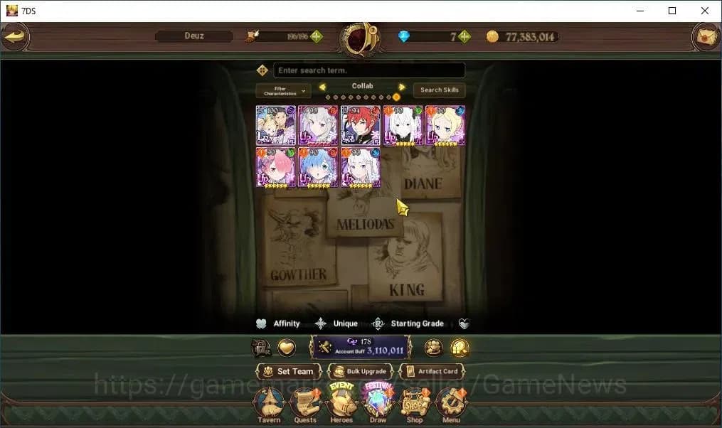 The Seven Deadly Sins: Grand Cross Accounts Global|3,1M CC|4 LR+8 UR+Collab ReZero|S&B,Elizabe image 6