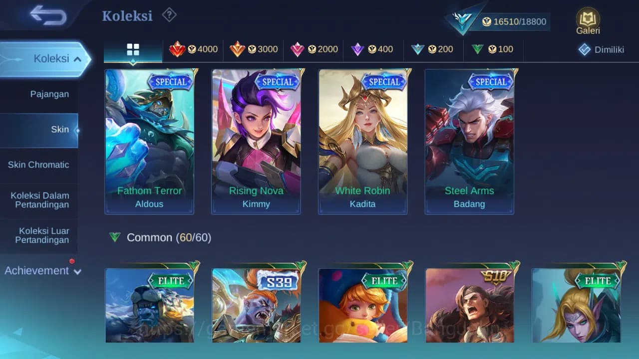 Mobile Legends: Bang Bang Accounts GLOBAL Hero 66 Skin 92 | Dtamer Valir Kimmy | Epic image 6