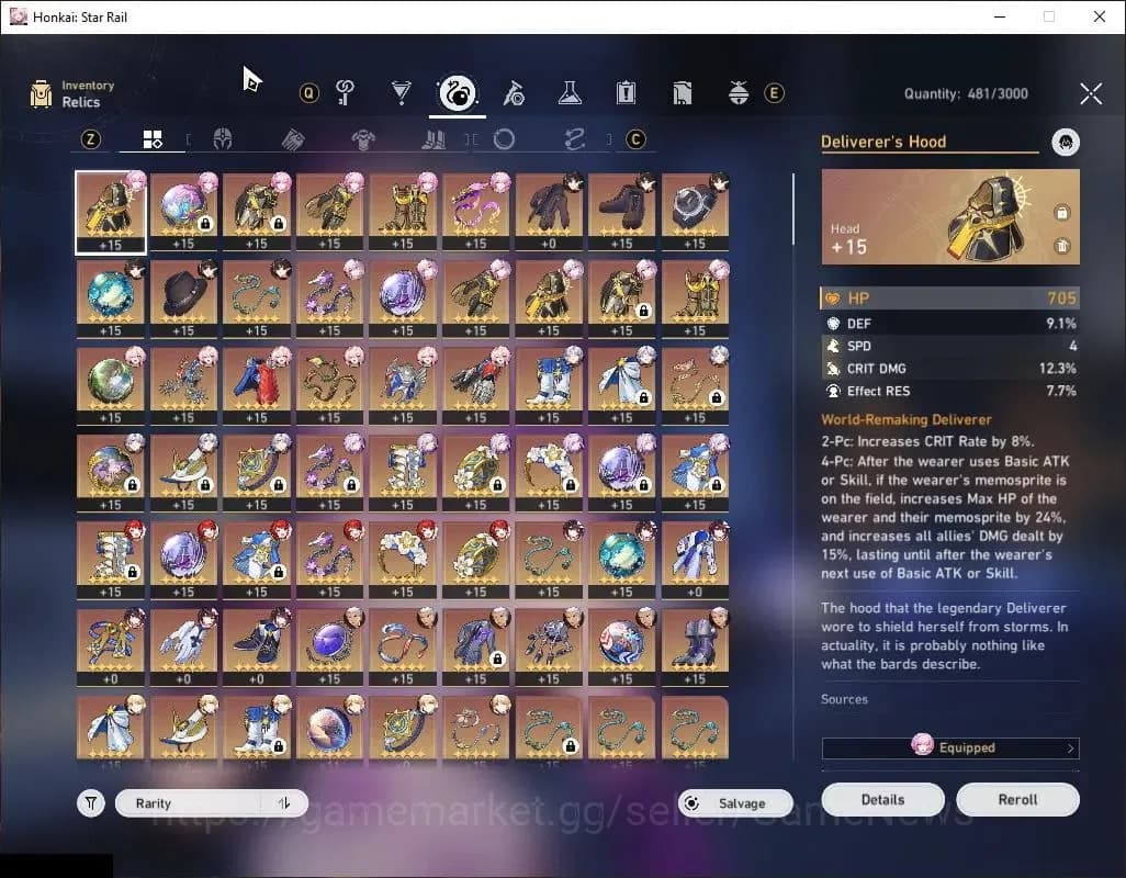 Honkai Star Rail Accounts Asia|TL 69|Casto Prem Team|13 Limited|[Castorice E image 10