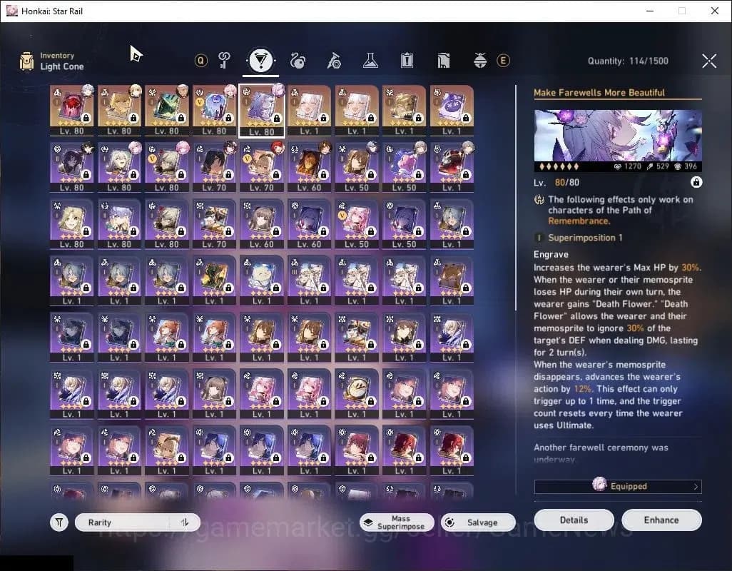 Honkai Star Rail Accounts Asia|TL 69|Casto Prem Team|13 Limited|[Castorice E image 8