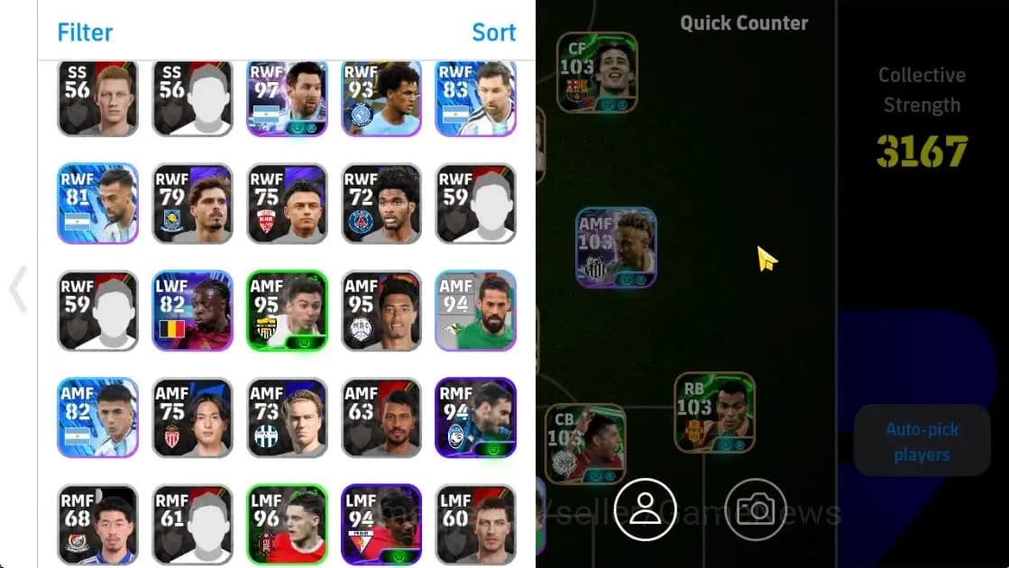 eFootball Accounts Android|Neymar Jr(Blitz Curler), Messi, Mbappe, Xa image 3