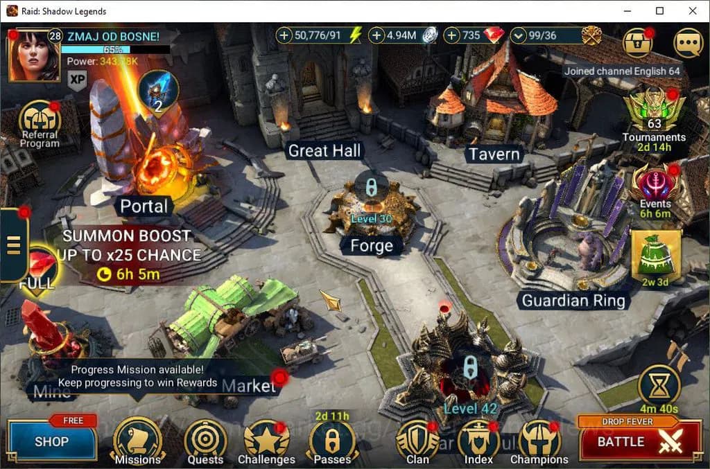 Raid: Shadow Legends Accounts Lv28 343K Power|16 Legend(Ninja,Praeva,Wukong,Arta image 1