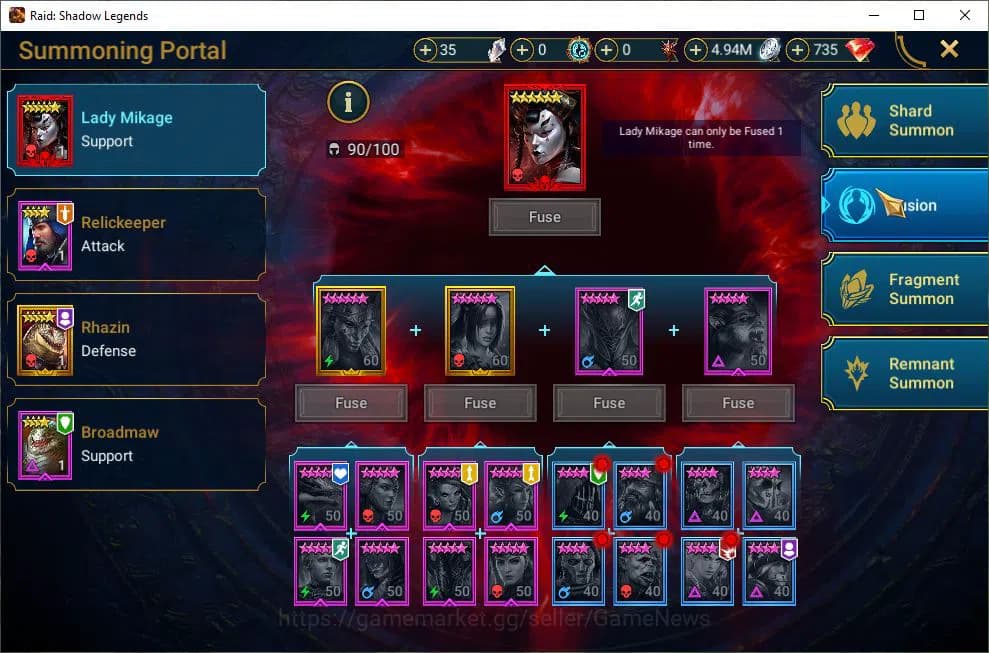 Raid: Shadow Legends Accounts Lv28 343K Power|16 Legend(Ninja,Praeva,Wukong,Arta image 13