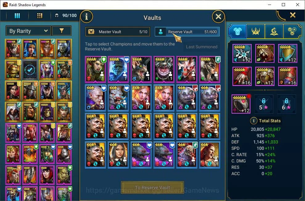 Raid: Shadow Legends Accounts Lv28 343K Power|16 Legend(Ninja,Praeva,Wukong,Arta image 20