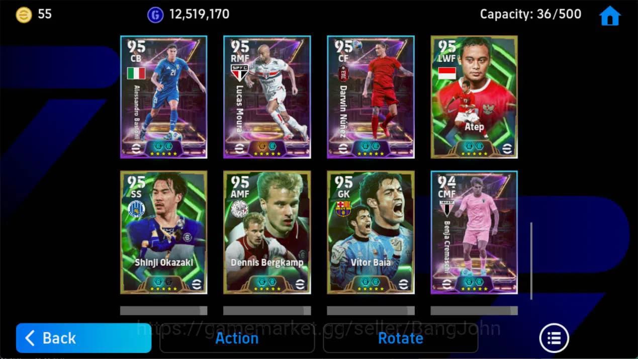 eFootball Accounts Android,PWR 3194,Gerrard epc,messi Barca,villa epc image 3