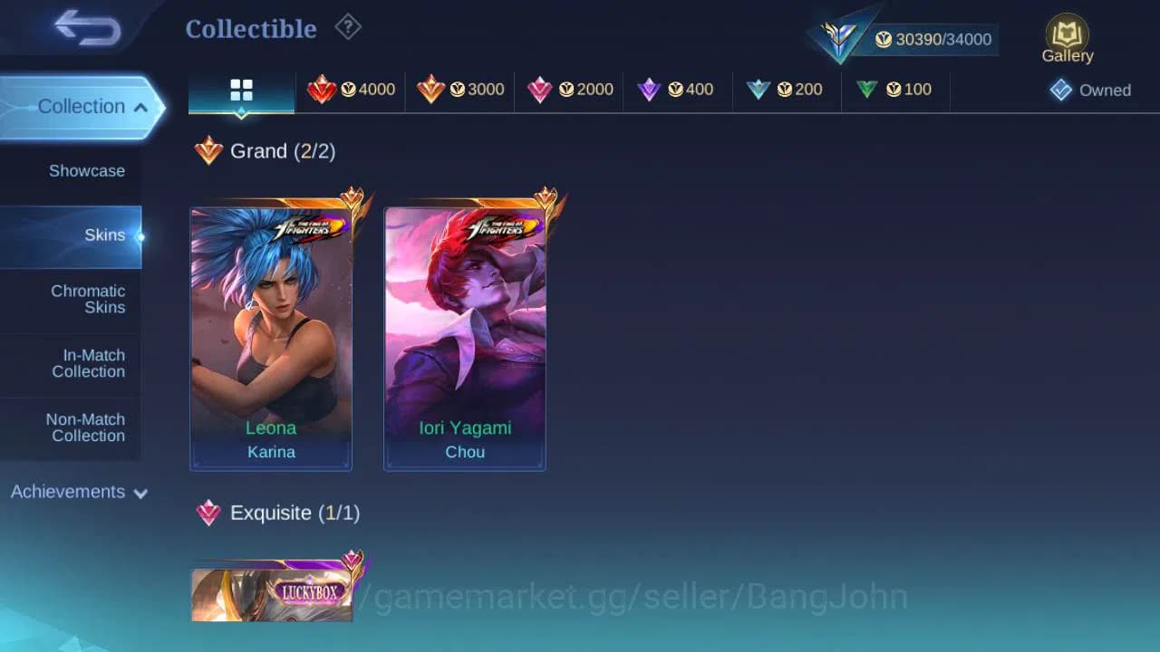 Mobile Legends: Bang Bang Accounts Global, Skin 135, Hero 98|KOF Chou,LB martis,M3 ro image 12