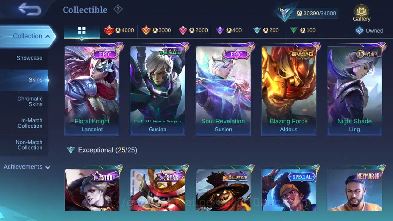 Mobile Legends: Bang Bang Accounts Global, Skin 135, Hero 98|KOF Chou,LB martis,M3 ro image 9