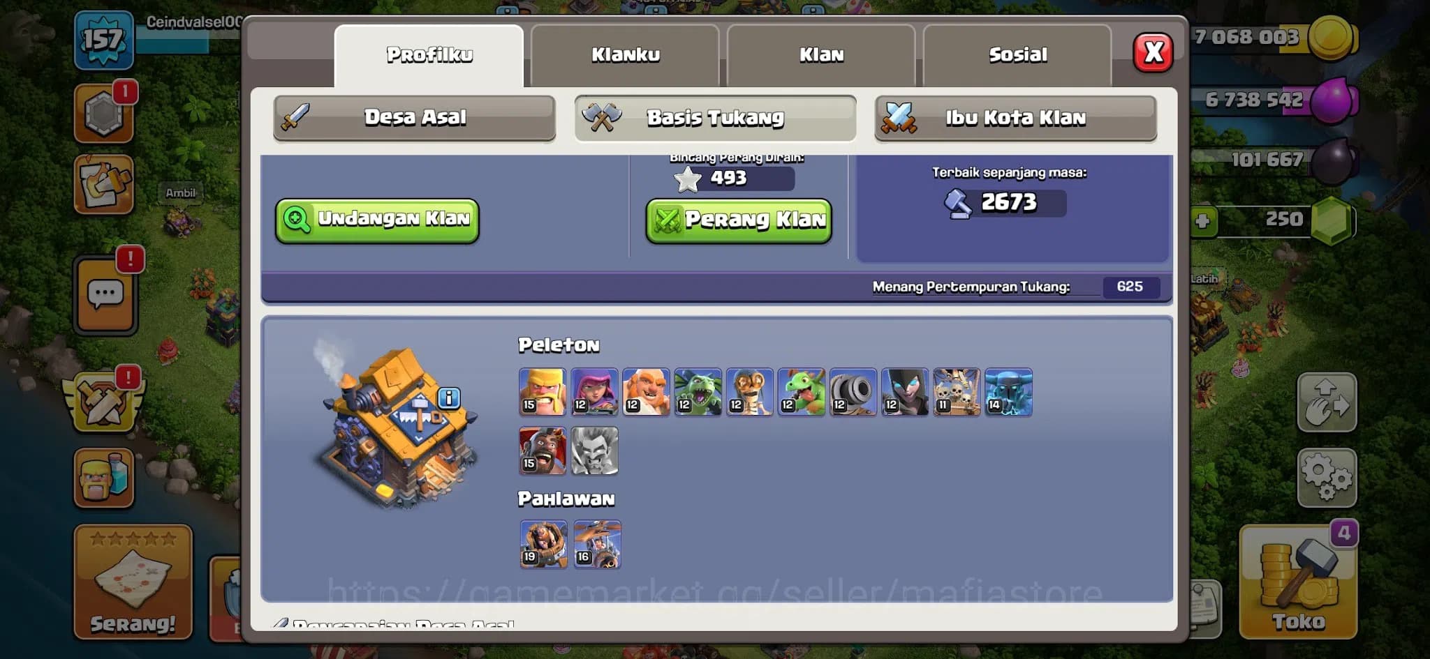 Clash of Clans Accounts HIGH-END TH14 | AQ76 BK65 | Giant Gauntlet 8, Froz image 14