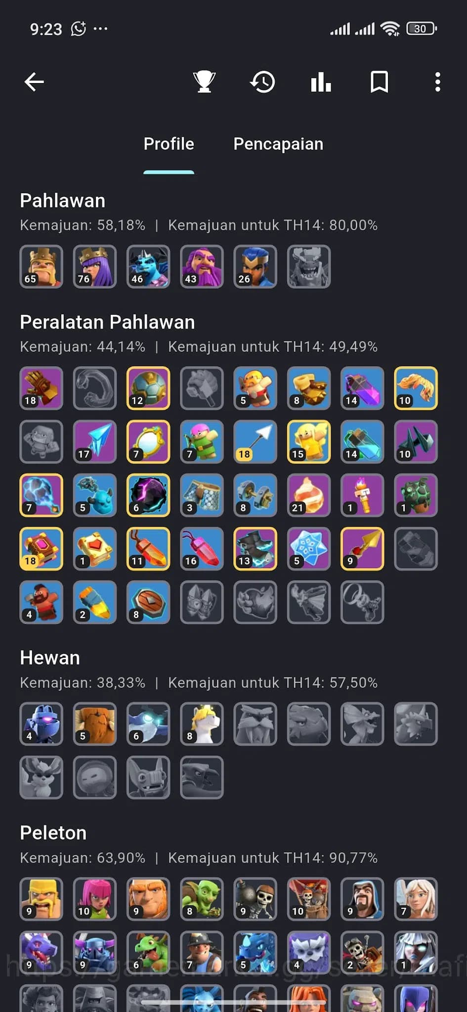 Clash of Clans Accounts HIGH-END TH14 | AQ76 BK65 | Giant Gauntlet 8, Froz image 18