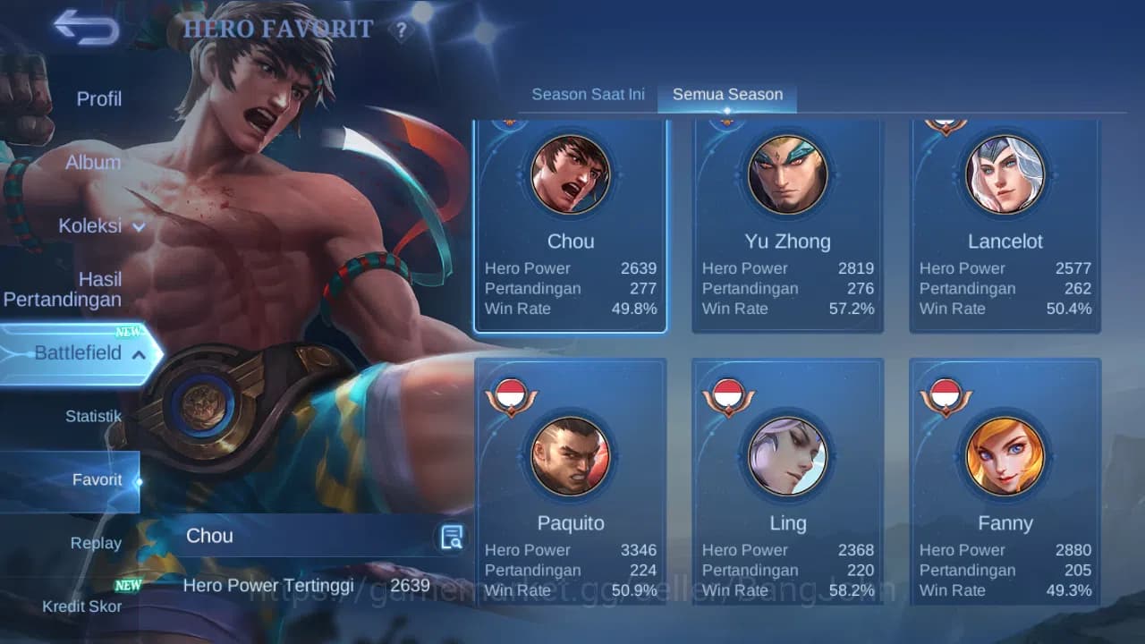 Mobile Legends: Bang Bang Accounts Hero 122 Skin 206 | Champion Joy | KOF Karina | CC image 15