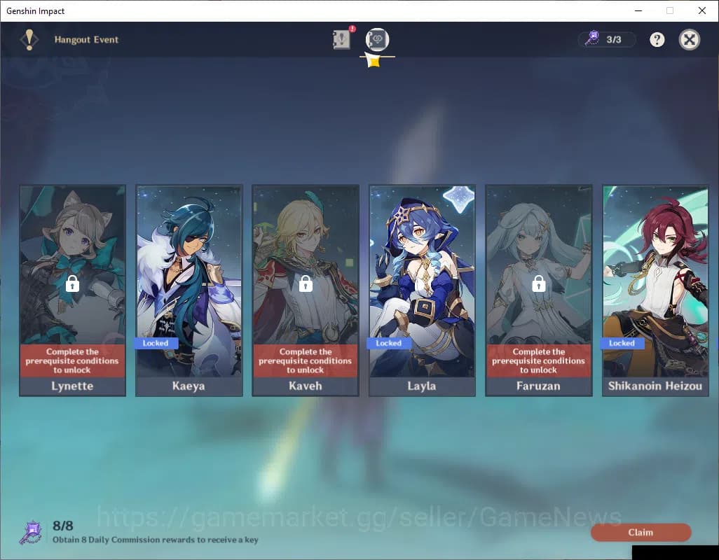 Genshin Impact Accounts ASIA|AR 55|Prime Team Flins|6Limited+1(*5Weapon)Fl image 4