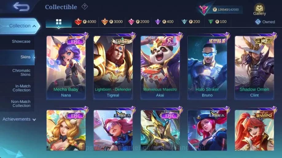 Mobile Legends: Bang Bang Accounts Global|Hero 132 Skin 361|Exalted|Legend Miya+Franc image 14