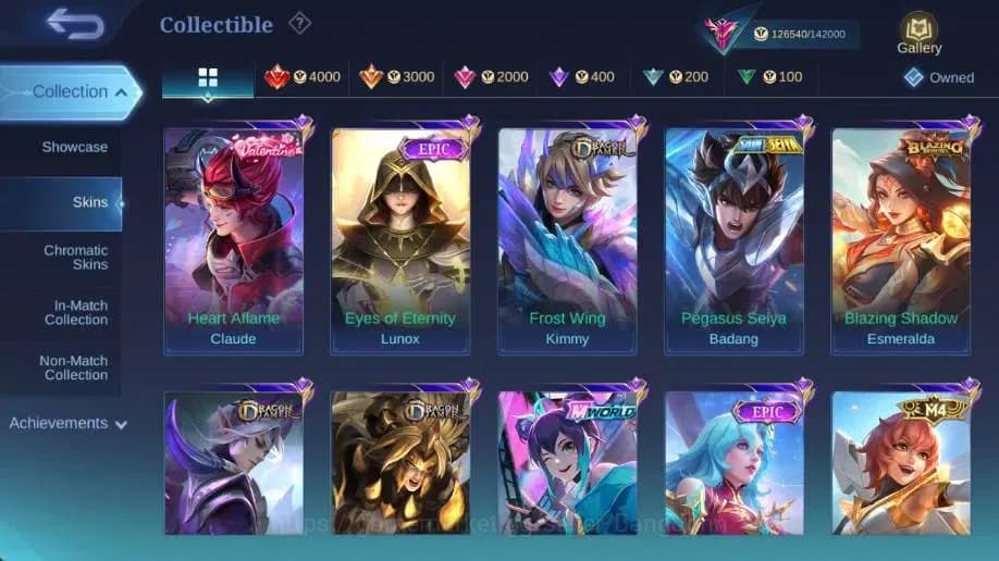 Mobile Legends: Bang Bang Accounts Global|Hero 132 Skin 361|Exalted|Legend Miya+Franc image 17