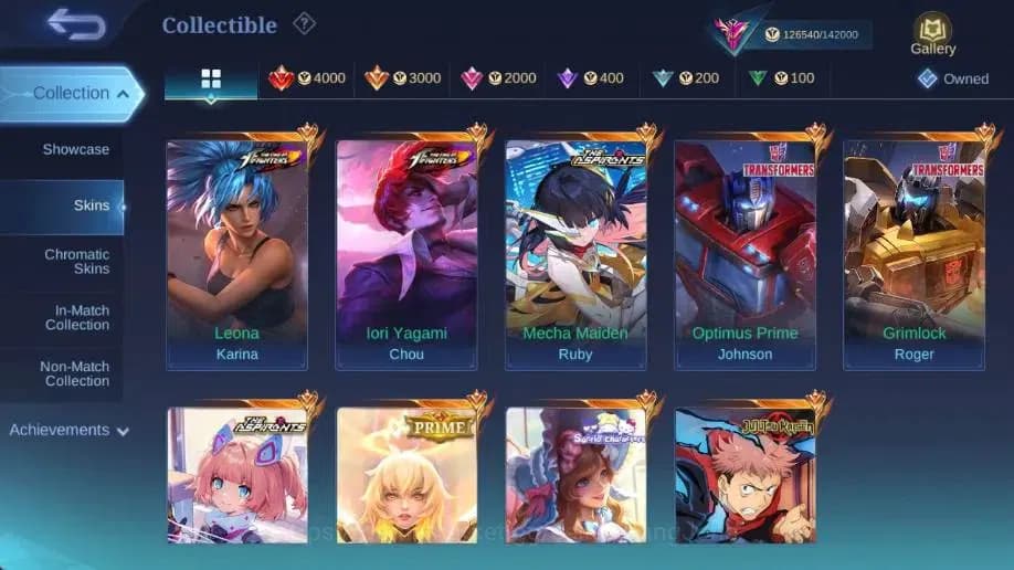 Mobile Legends: Bang Bang Accounts Global|Hero 132 Skin 361|Exalted|Legend Miya+Franc image 9