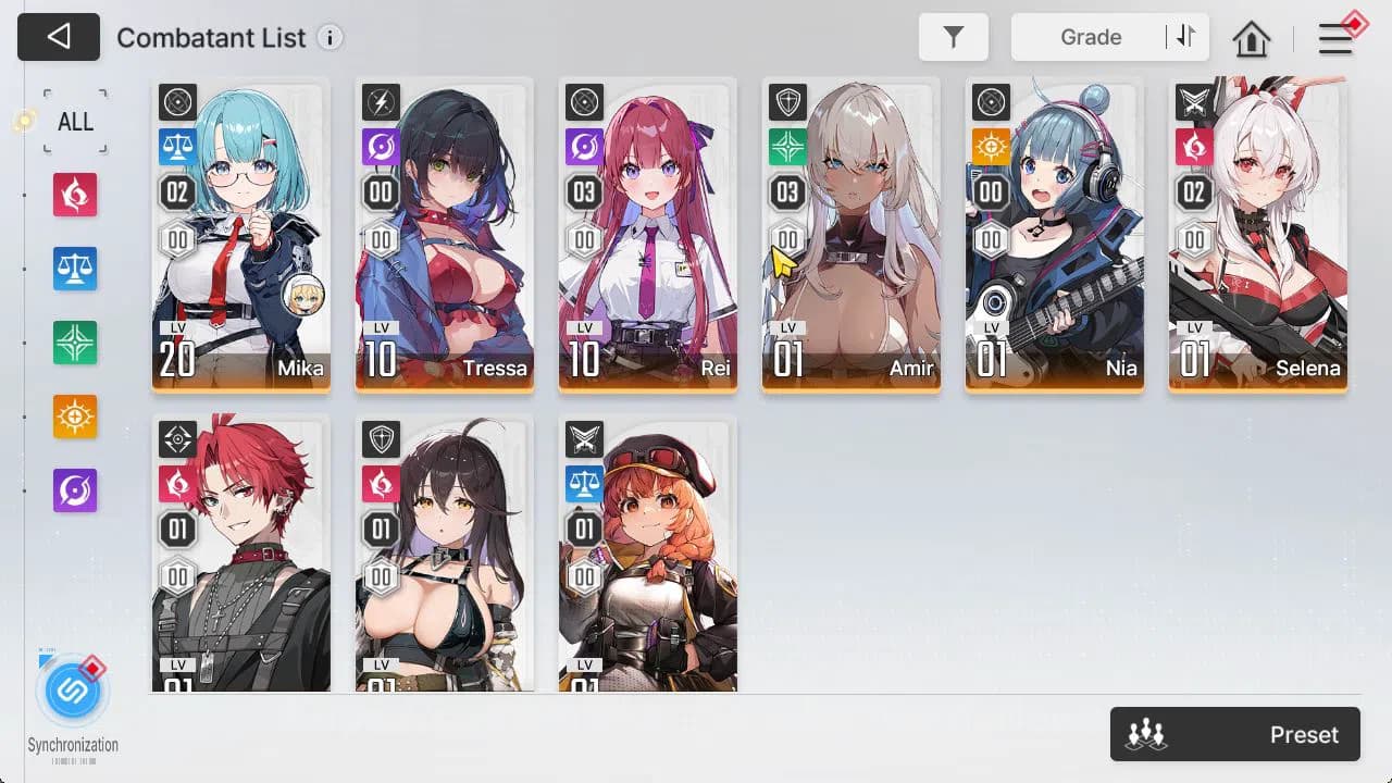 Chaos Zero Nightmare Accounts GLOBAL Lv44|5 SSR[Heidemarie+Sign,Rita,Nine,Tipher image 12
