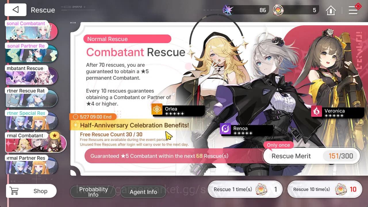 Chaos Zero Nightmare Accounts GLOBAL Lv44|5 SSR[Heidemarie+Sign,Rita,Nine,Tipher image 3