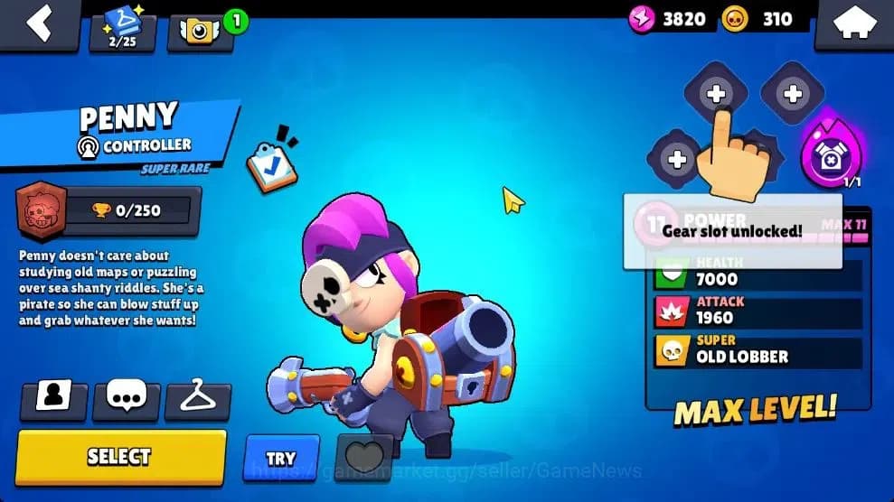 Brawl Stars Accounts 1010 Trophy|15 Brawlers 3 Max Lv [Penny,Nita,Shell image 12