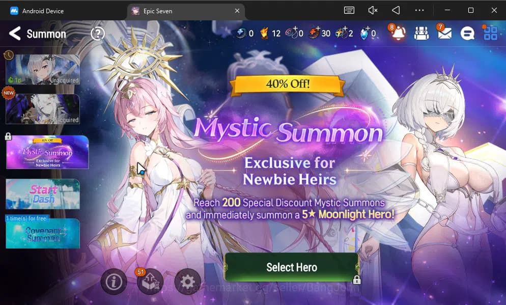 Epic Seven Accounts GLOBAL UNVERIF|New Era+MoR Lv6|2 ML(BArunka,Urban image 11