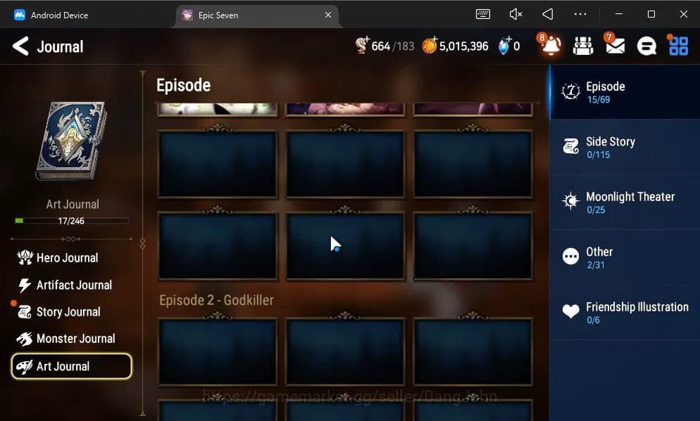 Epic Seven Accounts GLOBAL UNVERIF|New Era+MoR Lv6|2 ML(BArunka,Urban image 16