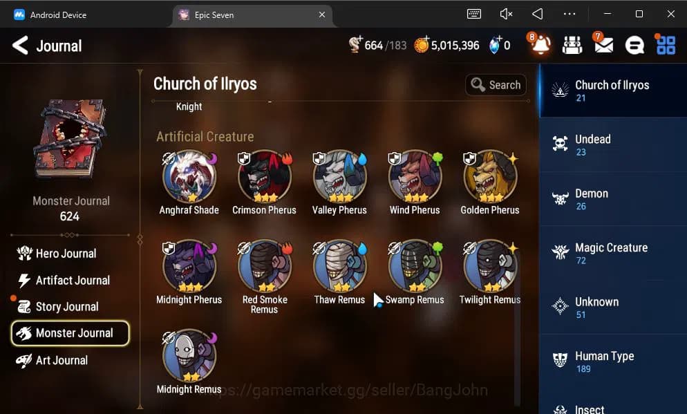 Epic Seven Accounts GLOBAL UNVERIF|New Era+MoR Lv6|2 ML(BArunka,Urban image 18