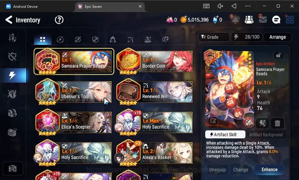 Epic Seven Accounts GLOBAL UNVERIF|New Era+MoR Lv6|2 ML(BArunka,Urban image 7