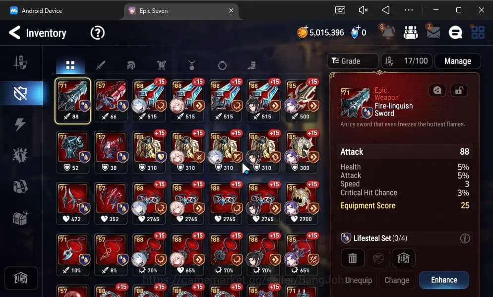 Epic Seven Accounts GLOBAL UNVERIF|New Era+MoR Lv6|2 ML(BArunka,Urban image 8